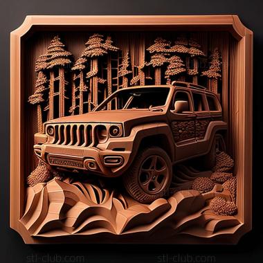3D мадэль Jeep Cherokee KL (STL)